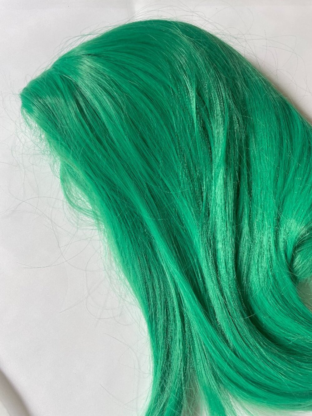 Bright Green Long Costume Wig